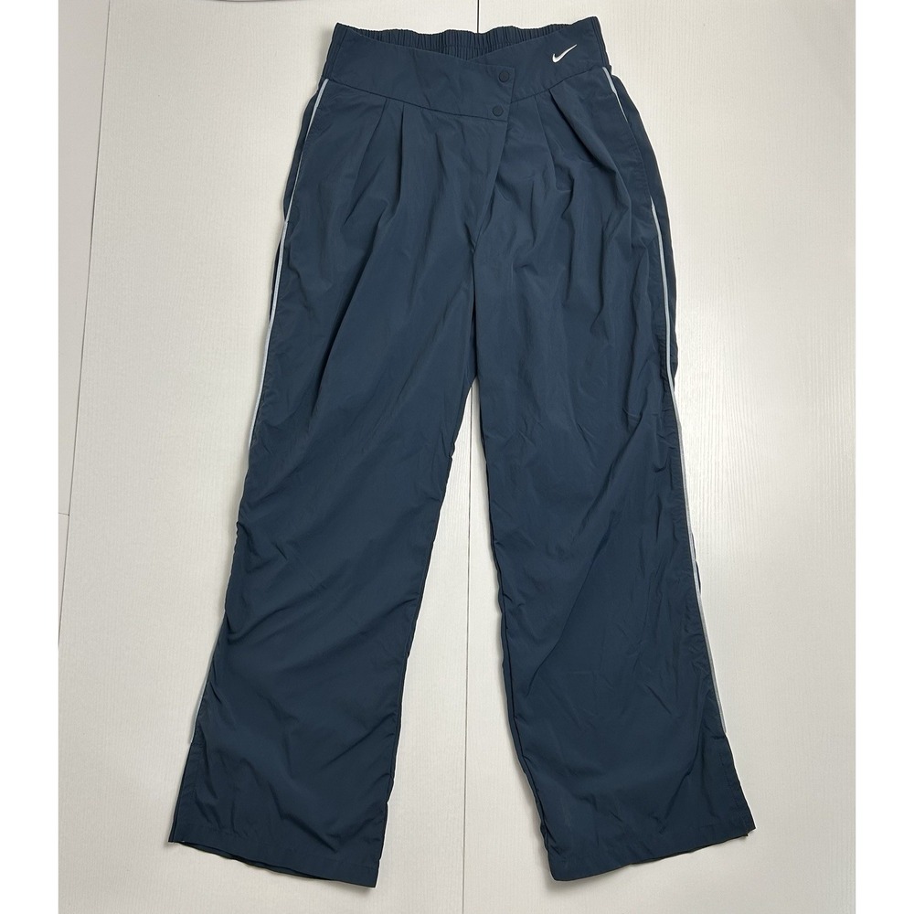 Nike Repel Women's Track Pants L Blue Standard Fit Mid Rise Straight Water Res